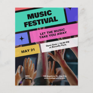 Kleurrijk Modern Muziekfestival, Muzikale Feest Flyer