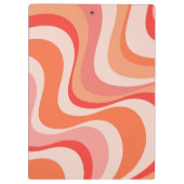 Kleurrijk modern retro golfontwerp klembord (Achterkant)