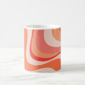 Kleurrijk modern retro golfontwerp koffiemok (Center)