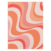 Kleurrijk modern retro golfontwerp tafelkleed (Voorkant)