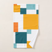 Kleurrijk, modern, speelbaar vierkant geometrisch  handdoek (Handdoek)