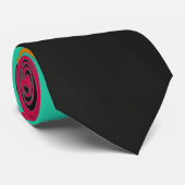 Kleurrijk modern strepenpatroon nek stropdas (Opgerold)