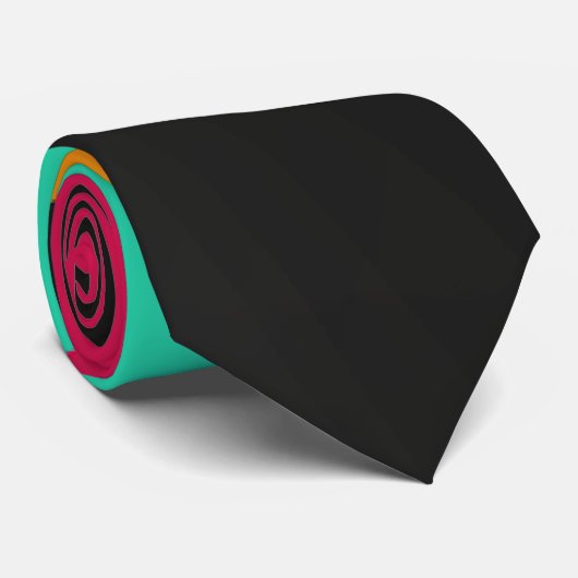 Kleurrijk modern strepenpatroon nek stropdas (Opgerold)