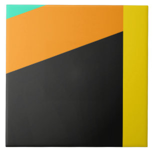 Kleurrijk modern strepenpatroon tegeltje