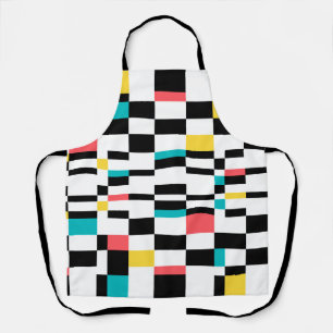 Kleurrijk, modern, trendy, leuk geometrisch patroo schort