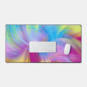 Kleurrijk Modern Waterverf Pattern Bureaumat (Keyboard & Muis)