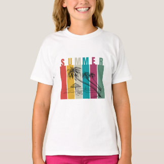 Kleurrijk modern zomerdesign t-shirt