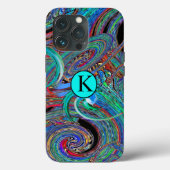 Kleurrijk Monogram Trendy Abstract  Case-Mate iPhone Case (Achterkant)