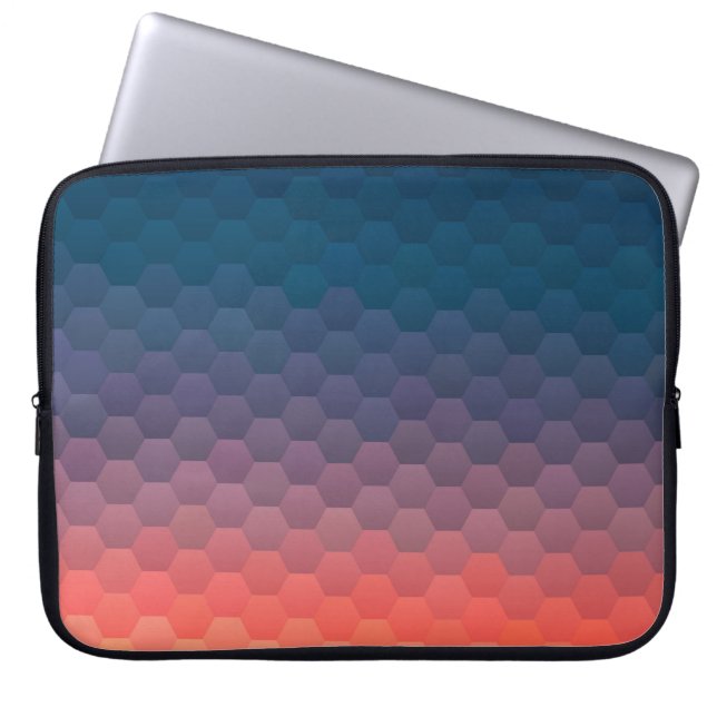 Kleurrijk mozaïek. Geometrische hipster retro back Laptop Sleeve (Voorkant)