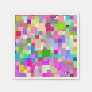 Kleurrijk mozaïekpatroon #6 servetten