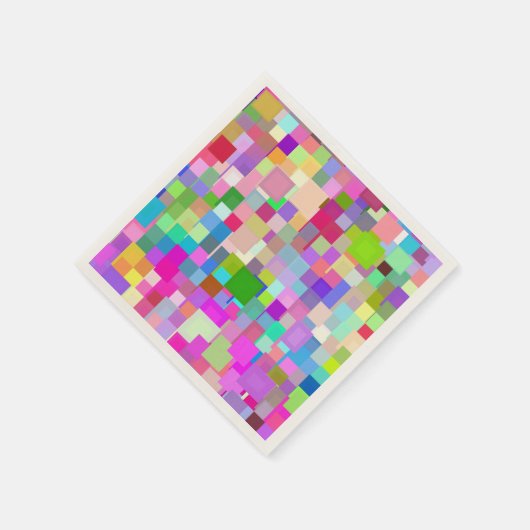 Kleurrijk mozaïekpatroon #6 servetten (Hoek)