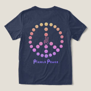 Kleurrijk multi bal vredesteken Tri-Blend shirt
