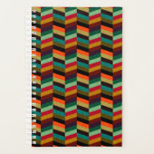 Kleurrijk multi-gekleurd visgraatpatroon planner (Voorkant)