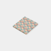 Kleurrijk multi-gekleurd visgraatpatroon post-it® notes (Schuin)