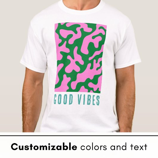 Kleurrijk Muziekfestival Good Vibes UNISEX T-shirt