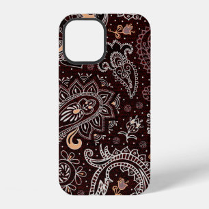 Kleurrijk naadloos patroon in paisley-stijl. Vinta iPhone 12 Hoesje