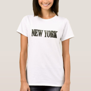 Kleurrijk NEW YORK shirtontwerp met vetgedrukte le T-shirt