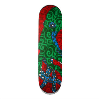 Kleurrijk octopus geïnspireerd schaats dek skateboard
