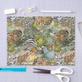 Kleurrijk oerwoud abstract tissuepapier (Craft)