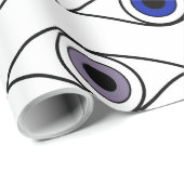 Kleurrijk Ogen Patroon Design Cadeaupapier (Rol Hoek)