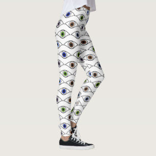 Kleurrijk Ogen Patroonontwerp Leggings