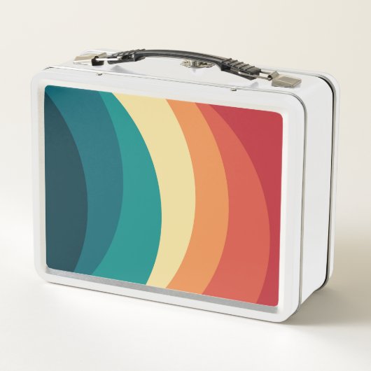 Kleurrijk ontwerp met retro-stijl (Achterkant)