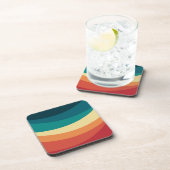 Kleurrijk ontwerp met retro-stijl bier onderzetter (Rechterzijde)