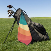 Kleurrijk ontwerp met retro-stijl golfhanddoek (Groen)
