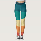Kleurrijk ontwerp met retro-stijl leggings (Voorkant)
