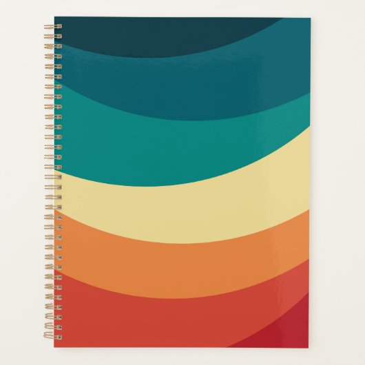 Kleurrijk ontwerp met retro-stijl planner (Voorkant)