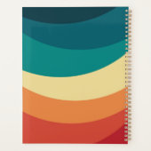 Kleurrijk ontwerp met retro-stijl planner (Achterkant)