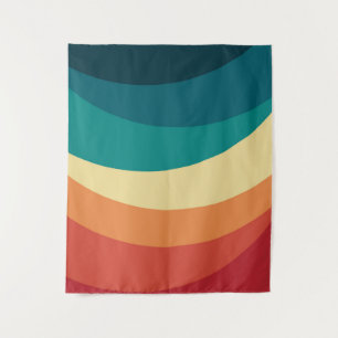Kleurrijk ontwerp met retro-stijl wandkleed