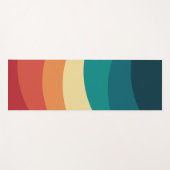 Kleurrijk ontwerp met retro-stijl yogamat (Voorkant (horizontaal))