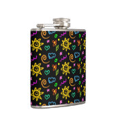 Kleurrijk ontwerp van achtergrond voor kinderen heupfles (Rechts)