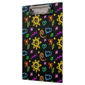 Kleurrijk ontwerp van achtergrond voor kinderen klembord (Links)