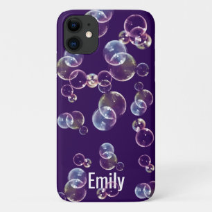 kleurrijk ontwerp van doorschijnende bubbels iPhone 11 hoesje