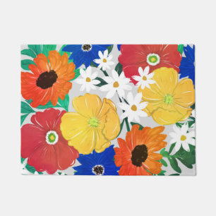 Kleurrijk ontwerp van Floral Hand Paint Girly Deurmat