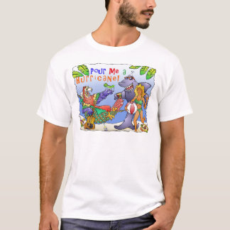 Kleurrijk ontwerp van het strandfeest. t-shirt
