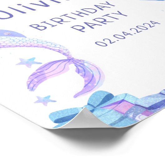 Kleurrijk Onze kleine zeemeermin Alle leeftijden V Poster (Hoek)