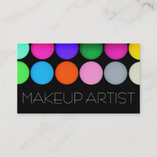 Kleurrijk Oogschaduwpalet Make-up Artiest Cosmetic Visitekaartje