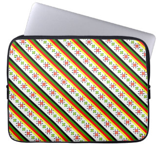 Kleurrijk oosters volksmotief nummerplaat frame laptop sleeve