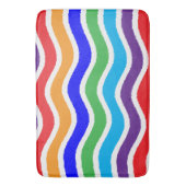 Kleurrijk, op maat gescheurd papiereffect badmat (Voorkant Verticaal)