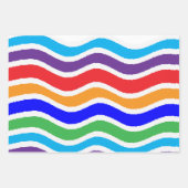 Kleurrijk, op maat gescheurd papiereffect inpakpapier vel (Voorkant 3)