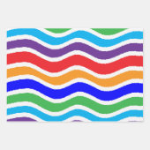 Kleurrijk, op maat gescheurd papiereffect inpakpapier vel (Voorkant)