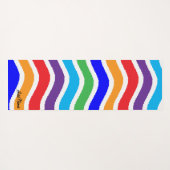 Kleurrijk, op maat gescheurd papiereffect yogamat (Achterkant (horizontaal))