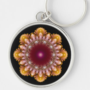 Kleurrijk ornament sleutelhanger