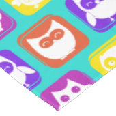 Kleurrijk owl patroon tafelkleed (Gekanteld)