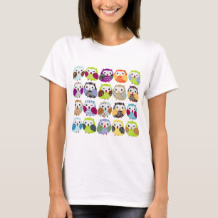 Kleurrijk owl t-shirt
