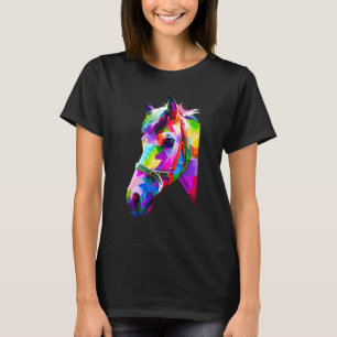 Kleurrijk Paard Grafisch 4 T-shirt