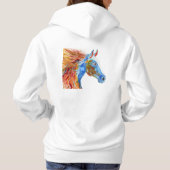 Kleurrijk Paard Hoodie (Achterkant)